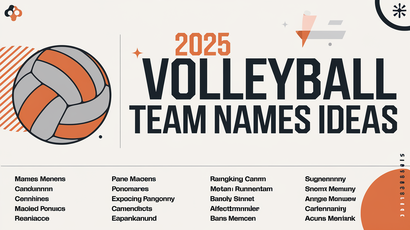 Volleyball Team Name Ideas